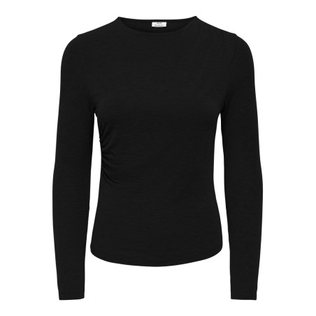 JDY Jules langærmet bluse - Black