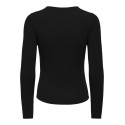 JDY Jules langærmet bluse - Black