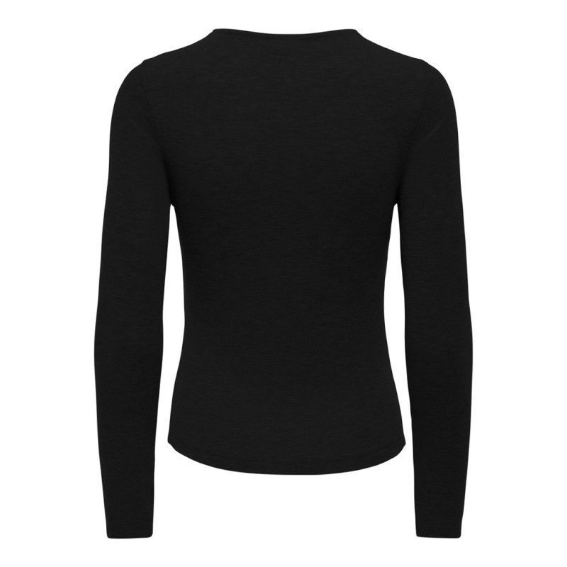 JDY Jules langærmet bluse - Black