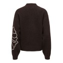 JDY Jella flower strik pullover - Chocolate Torte