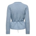 JDY Elsa langærmet on tie waist strik pullover - Windward Blue