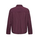 ONLY CARMAKOMA Everlyn loose langærmet stribet skjorte - Winetasting