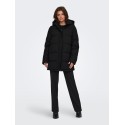 ONLY Ann premium mid-long pufferfrakke - Black