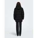 ONLY Ann premium mid-long pufferfrakke - Black