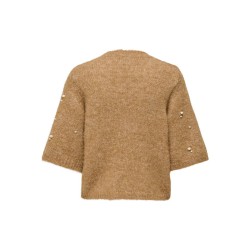 ONLY Dolly pearl strikbluse - Foxtrot / White Pearl
