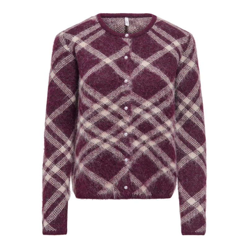 ONLY Noeme langærmet strikcardigan - Fig