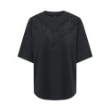 ONLY Vivvi blonde T-shirt - Black / Black Lace
