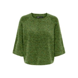ONLY Simoni 3/4 strik pullover - Forest Night / Melange