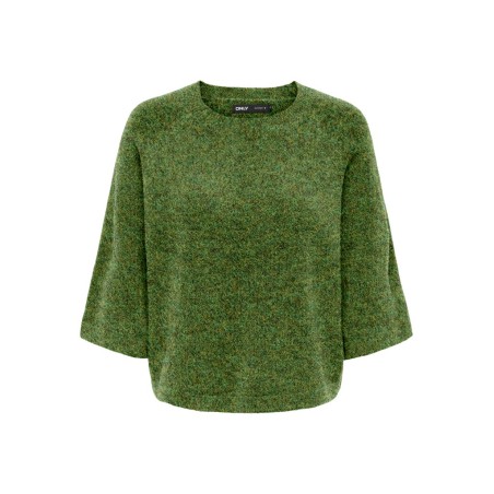 ONLY Simoni 3/4 strik pullover - Forest Night / Melange