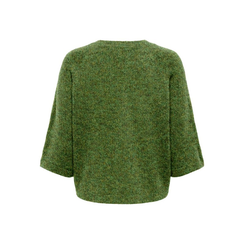 ONLY Simoni 3/4 strik pullover - Forest Night / Melange