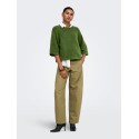 ONLY Simoni 3/4 strik pullover - Forest Night / Melange