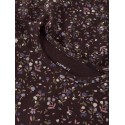 NAME IT MINI pige - Oceana langærmet kjole - Chocolate Plum