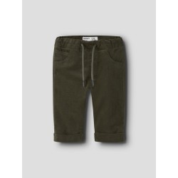 NAME IT BABY - Ben fløjlsbukser - Olive Night
