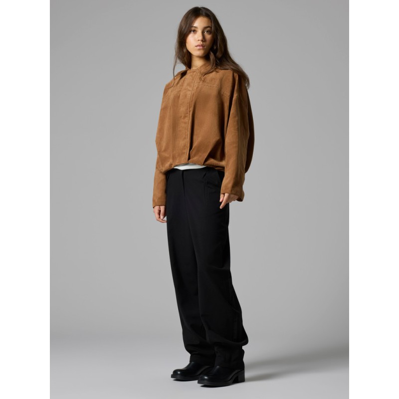 LMTD Luis low waist balloon bukser - Black