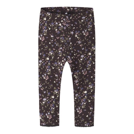 NAME IT BABY pige - Oceana leggings - Chocolate Plum
