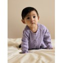 NAME IT BABY pige - Foxenia langærmet strikcardigan - Heirloom Lilac