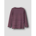 NAME IT MINI pige - Folena langærmet slim bluse - Mauve Wine