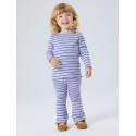 NAME IT MINI pige - Folena langærmet slim bluse - Lavender Icing