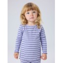 NAME IT MINI pige - Folena langærmet slim bluse - Lavender Icing