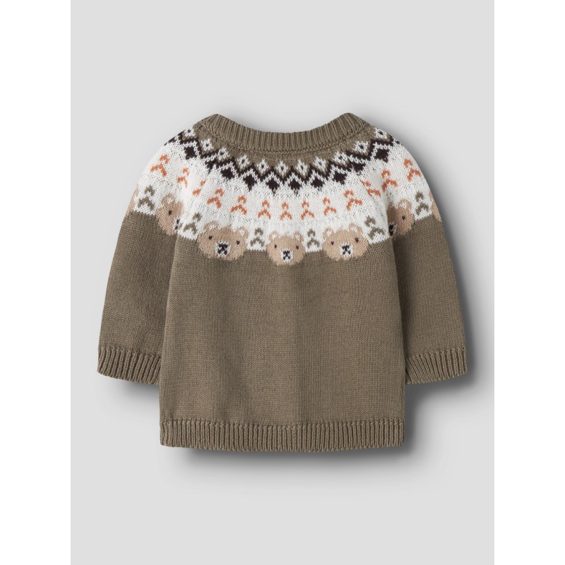 NAME IT BABY dreng - Osmane langærmet strikcardigan - Mermaid