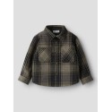 NAME IT MINI dreng - Oakes langærmet skjorte - Olive Night