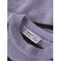NAME IT MINI pige - Olenska langærmet striktrøje - Heirloom Lilac