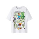 NAME IT KIDS dreng - Sena Minecraft T-shirt - Bright White
