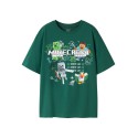NAME IT KIDS dreng - Sena Minecraft T-shirt - Evergreen