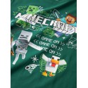 NAME IT KIDS dreng - Sena Minecraft T-shirt - Evergreen