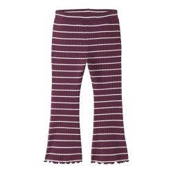 NAME IT MINI pige - Folena slim bootcut leggings - Mauve Wine
