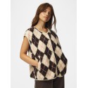 PIECES Katty teddy vest - Birch