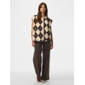 PIECES Katty teddy vest - Birch