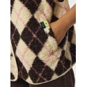PIECES Katty teddy vest - Birch