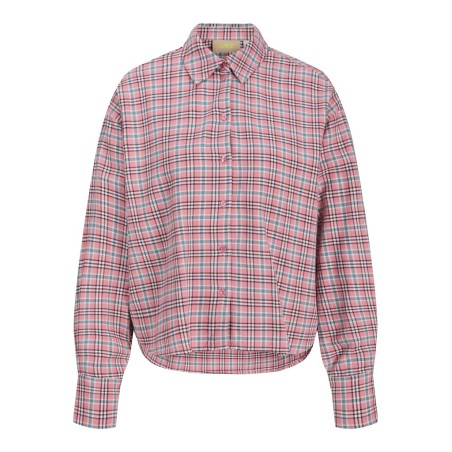 JJXX Jamie check flannel langærmet skjorte - Orchid Smoke