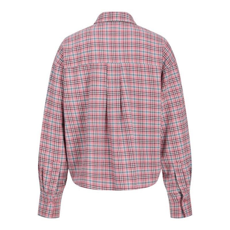 JJXX Jamie check flannel langærmet skjorte - Orchid Smoke