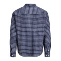 JACK & JONES PLUS Frederiksberg flannel langærmet skjorte - Crown Blue