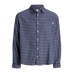 JACK & JONES PLUS Frederiksberg flannel langærmet skjorte - Crown Blue