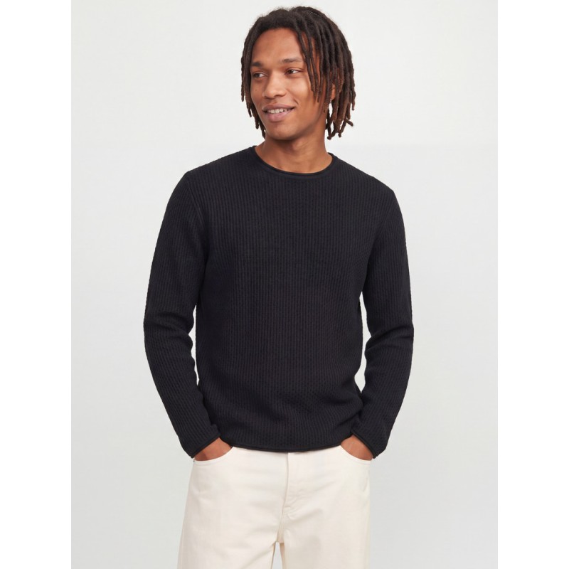 JACK & JONES Blumason striktrøje - Black