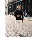 JACK & JONES Blumason striktrøje - Black