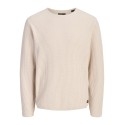 JACK & JONES Blumason striktrøje - Silver Lining