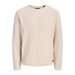 JACK & JONES Blumason striktrøje - Silver Lining