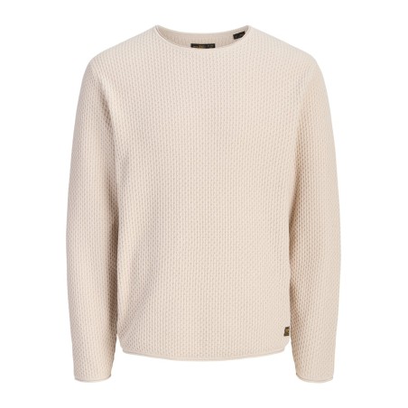 JACK & JONES Blumason striktrøje - Silver Lining