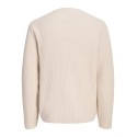 JACK & JONES Blumason striktrøje - Silver Lining