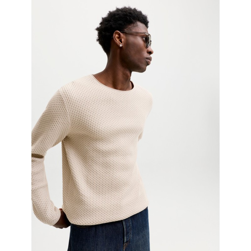 JACK & JONES Blumason striktrøje - Silver Lining