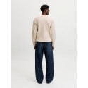 JACK & JONES Blumason striktrøje - Silver Lining