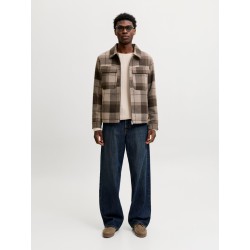 JACK & JONES Blumason striktrøje - Silver Lining