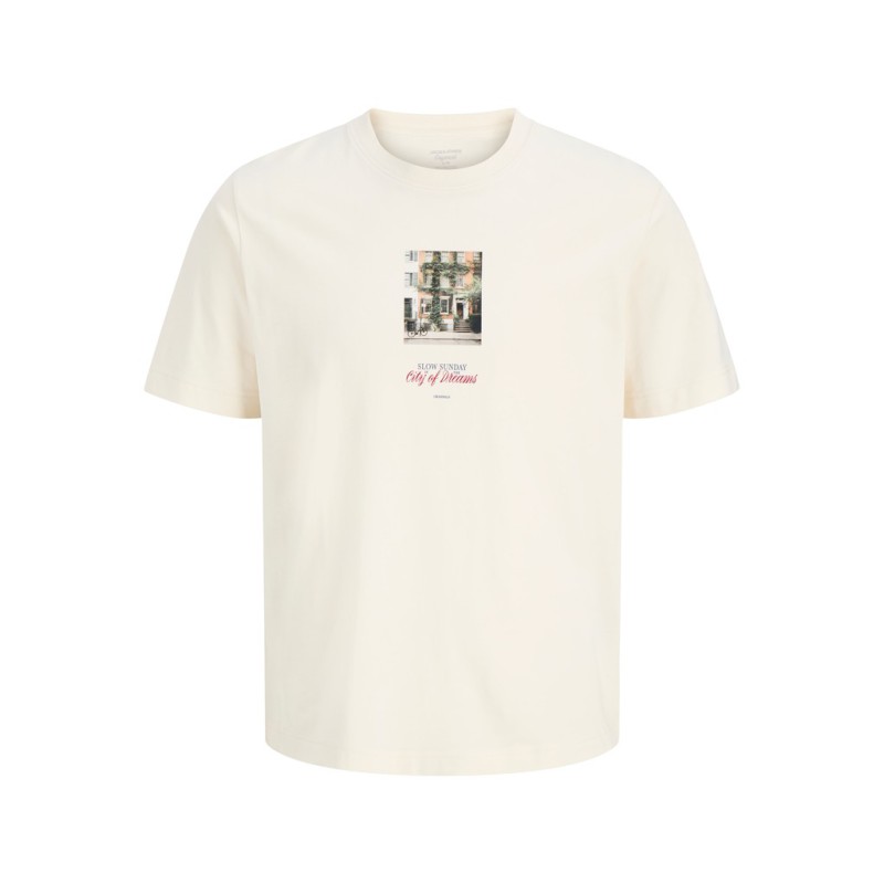 copy of JACK & JONES Frederiksberg photo T-shirt - Antique White