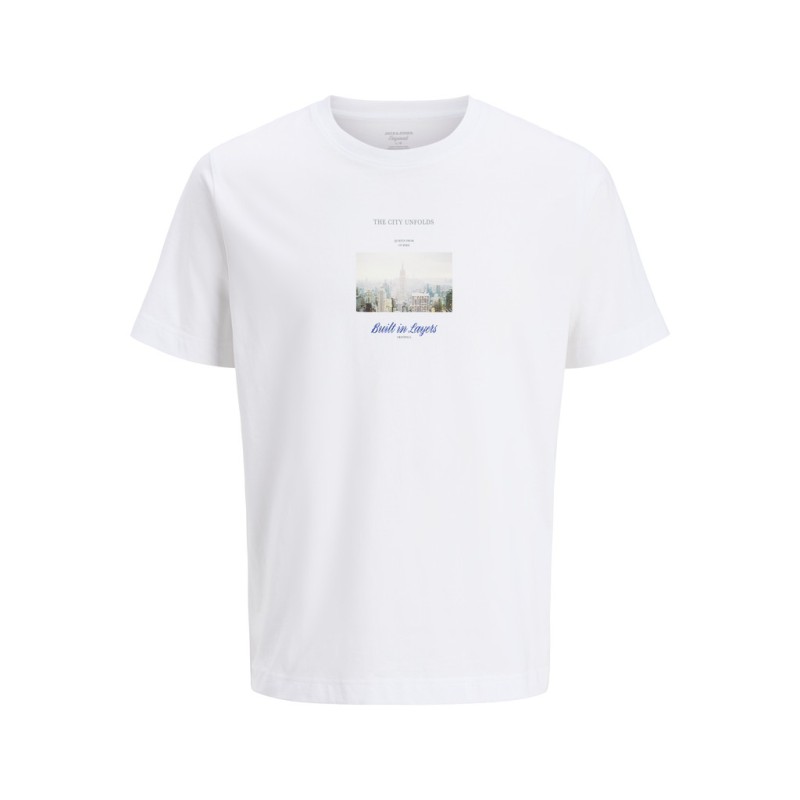 JACK & JONES Frederiksberg photo T-shirt - Bright White