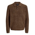 JACK & JONES Blasimon souffle strikpolo - Chocolate Torte