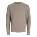 JACK & JONES Riley langærmet striktrøje - Morel